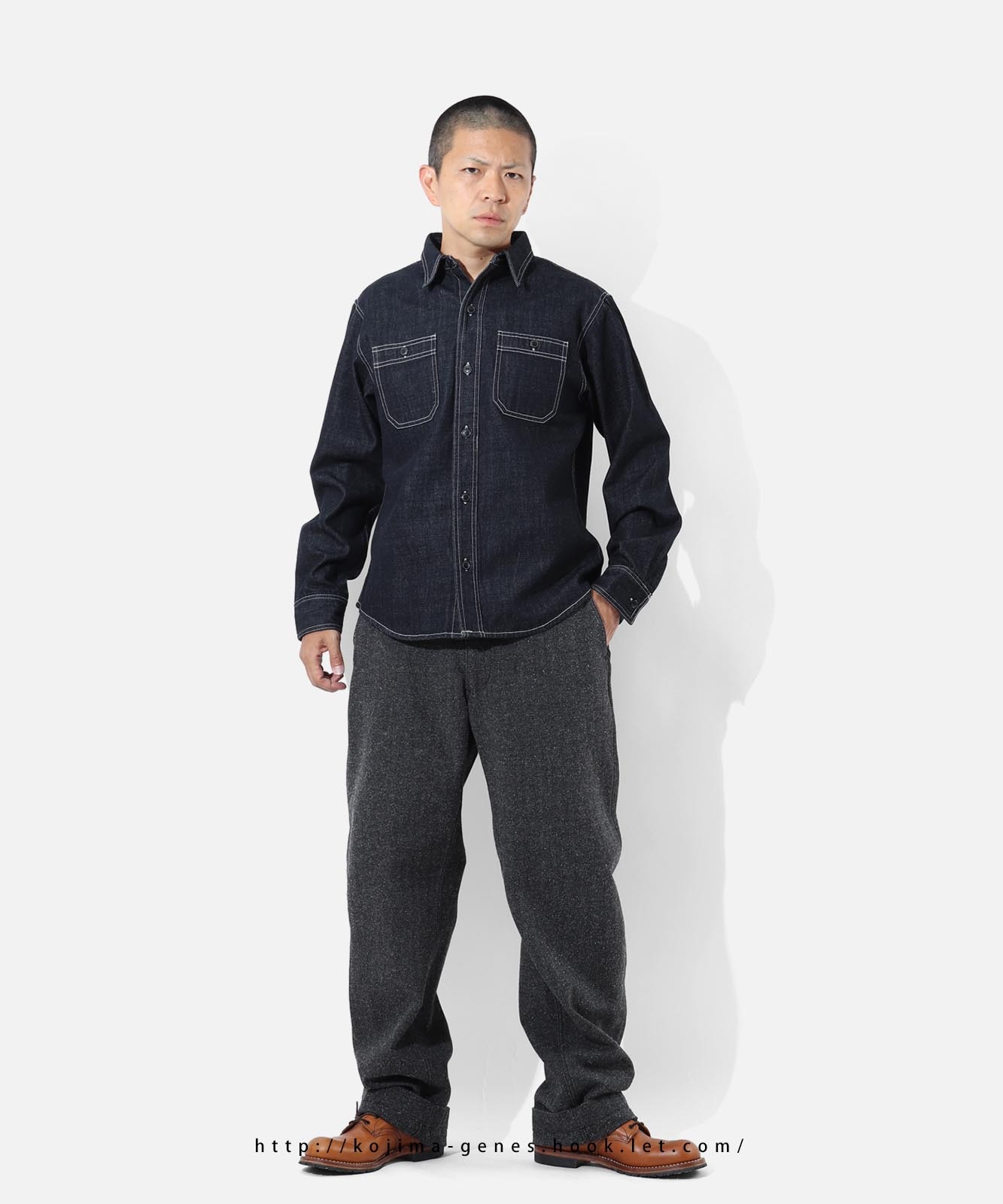 Denim Work Shirt by KGR / デニムワークシャツ by KGR | 2025 Autumn