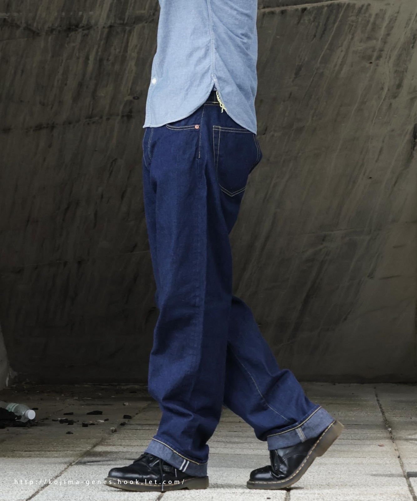 Dungaree Selvedge Wide Pants / ダンガリーセルビッチワイドパンツ