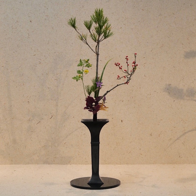 池坊 紫雲 花器 銅器 生花 紫雲 | 花器・花瓶,銅器 | フラワーショップ花楽