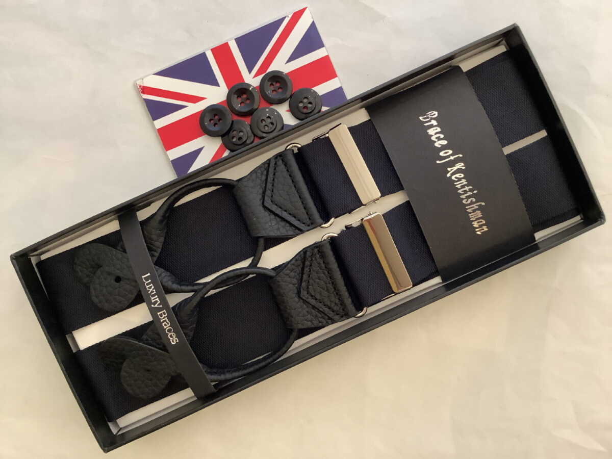 英国製サスペンダーBrace of Kentishman謹製クラシック6ボタン留