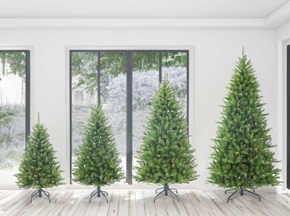 簡単組立式】LEDライト付きツリー ツリー単品 120cm 150cm 180cm 210cm