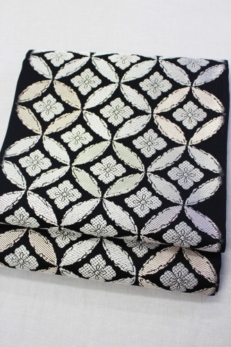 西陣織丸勇謹製 夏物袋帯「七宝華紋」 | 販売着物商品,夏帯,夏袋帯