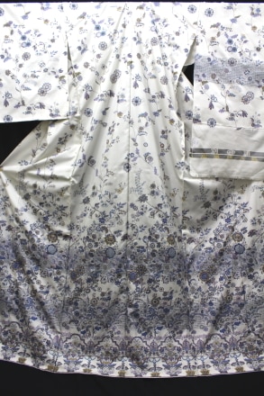 最高級本場大島 汕頭刺繍訪問着「総柄更紗」 | 販売着物商品,訪問着