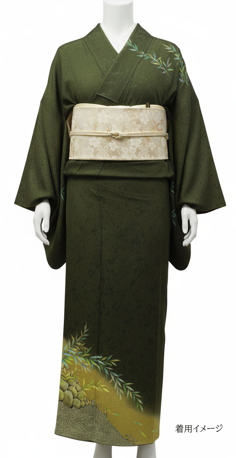 最高級正絹訪問着「今井幸夫作 手描友禅 枝花」 | 販売着物商品,訪問着