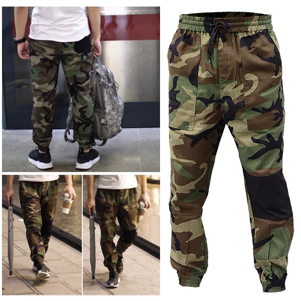 ウッドランド迷彩 実物生地使用 カジュアルパンツ | エアガン