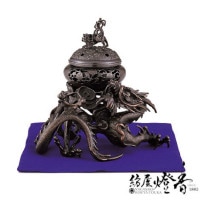 香炉/香器『高岡銅器【象塔香炉/左向き】銅製/正晴作』竹中銅器