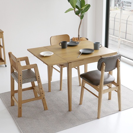 ラシック】エクステンションダイニングテーブル｜幅の変更｜伸縮可能