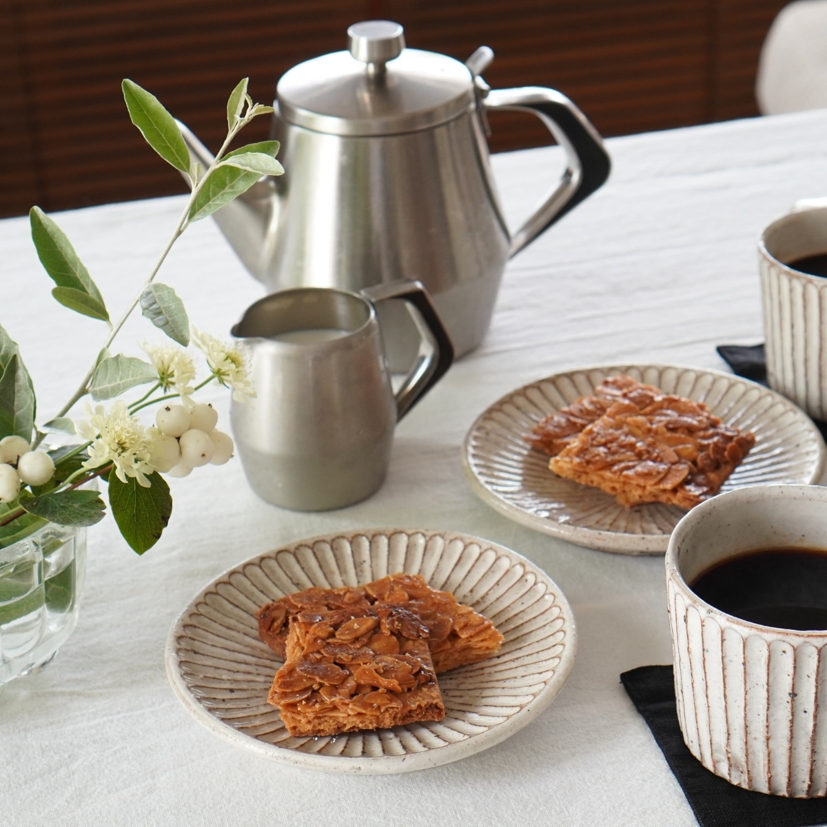 予約商品】山田雅子 鎬 しのぎ 銘々皿 小皿 器 ／2025年1月末発送予定