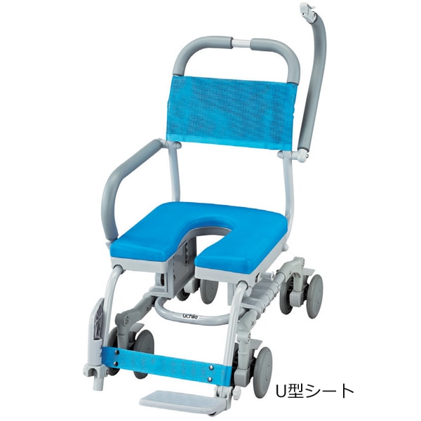 シャワーラク4輪自在 [コンパクトシャワー車いす] | 車いす通販のロッキー