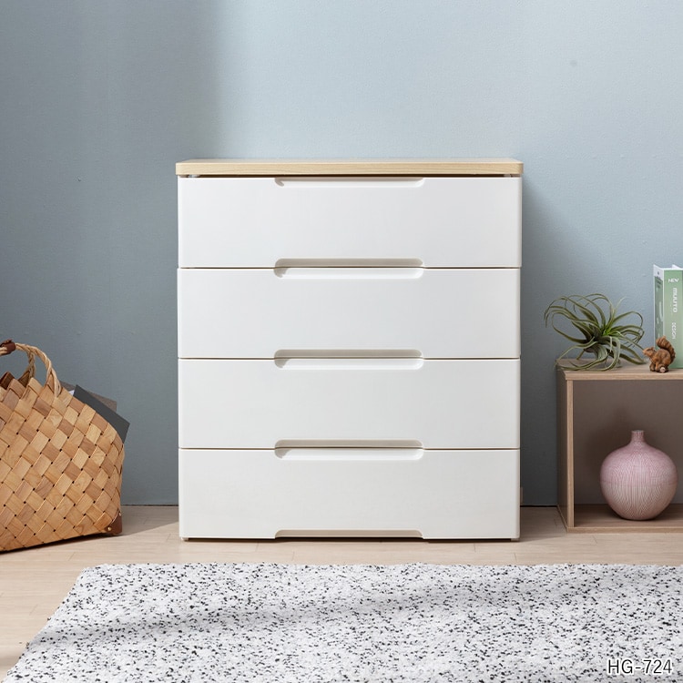 ウッドトップチェスト 7段 HG-807 ホワイト｜SIMPLE STYLE (シンプル