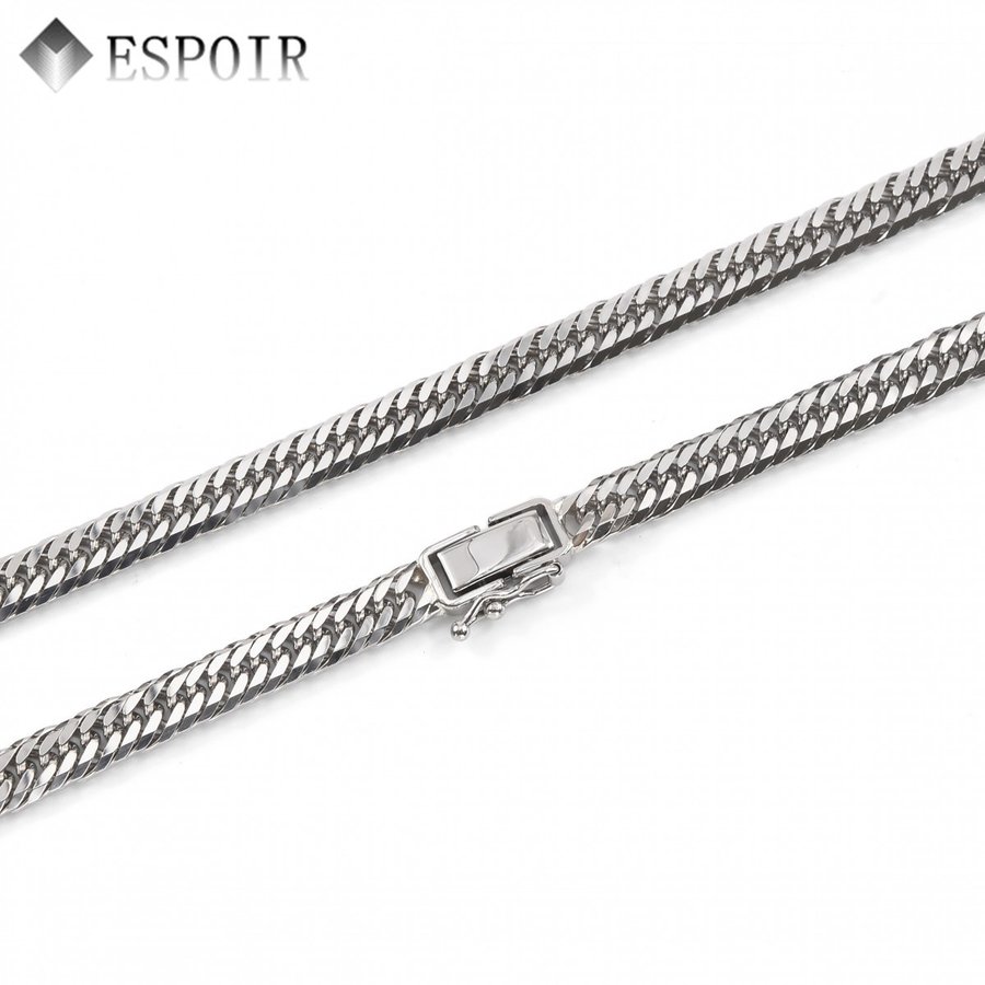 プラチナ850 喜平ネックレス Pt850 8面カットトリプル 50g 50-60cm