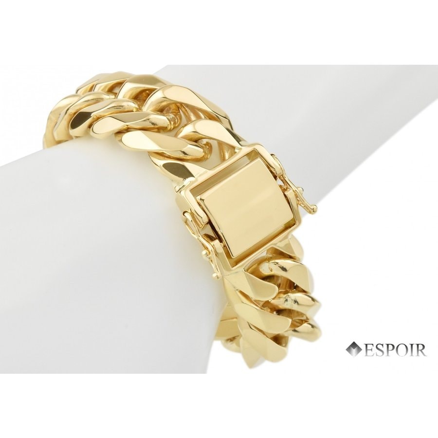 18金 喜平ブレスレット K18 6面カットダブル 200g 22.5cm 造幣局検定