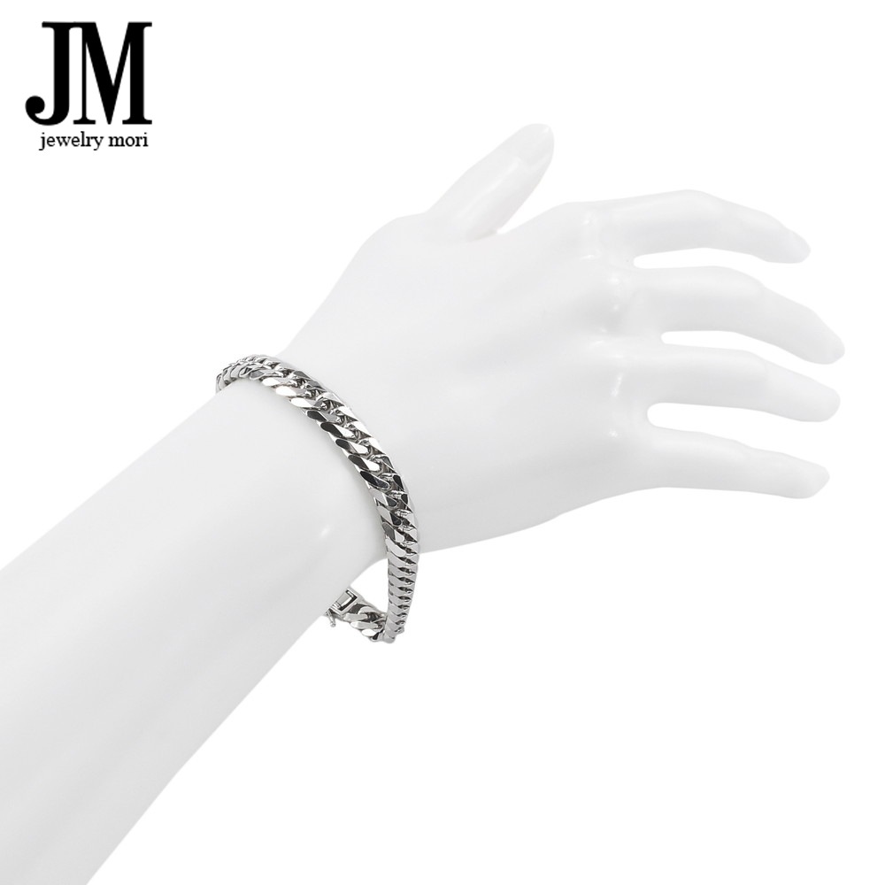 18金 ホワイトゴールド 喜平ブレスレット K18WG 6面カットダブル 30g