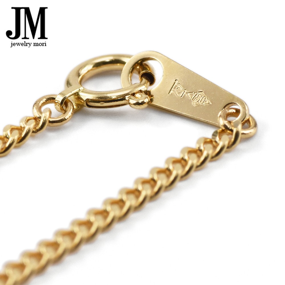 18金 喜平ブレスレット K18 2面カット 約1.8mm幅 約2.3g 18cm 0.52φ