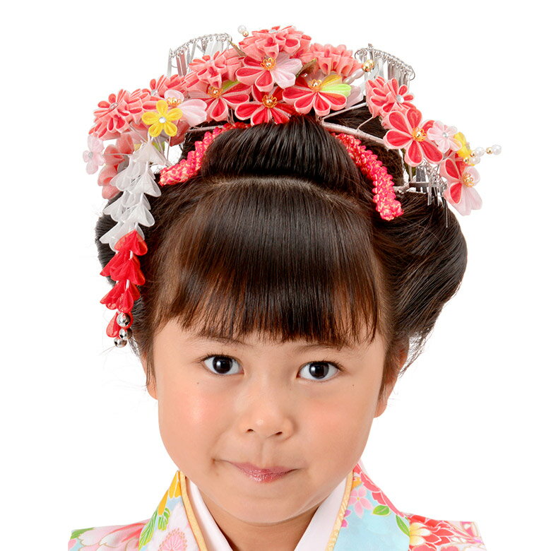 七五三 髪飾り 子供かんざし 勝山セット つまみ細工 かんざし