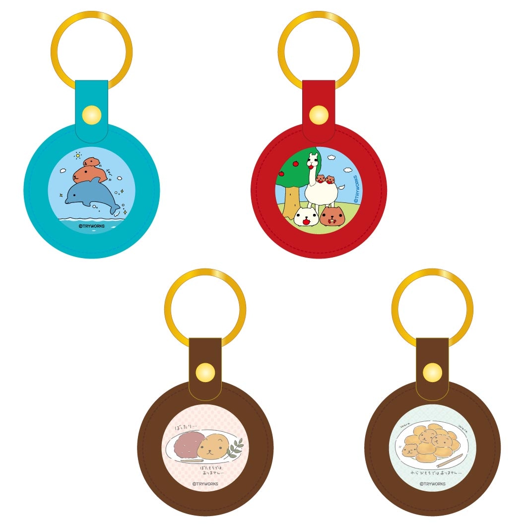 カピバラさん PU レザーアクリルキーホルダー | 雑貨,キーホルダー