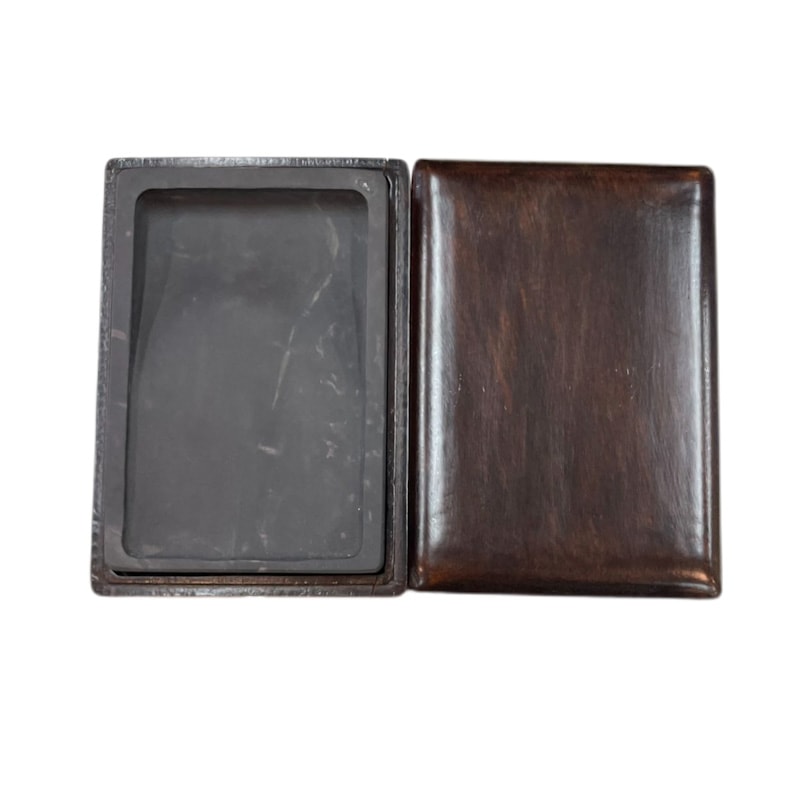 坑仔岩端溪硯 (木箱入) 長方硯 7吋｜書道用品の半紙や筆、墨などをお