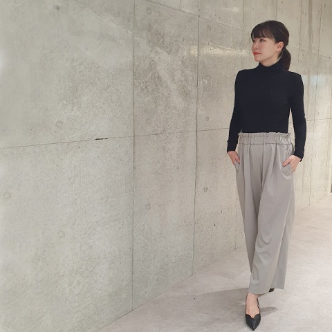 37.5】ウエストギャザータックパンツ【6237761】 | ボトム