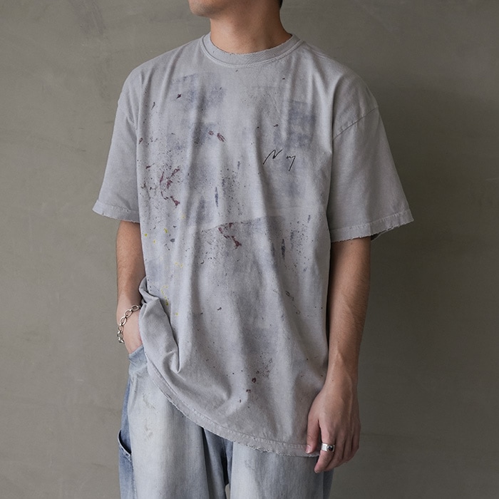 □(anc-ct112) / ANCELLM (アンセルム) /ABSTRACT T-SHIRT