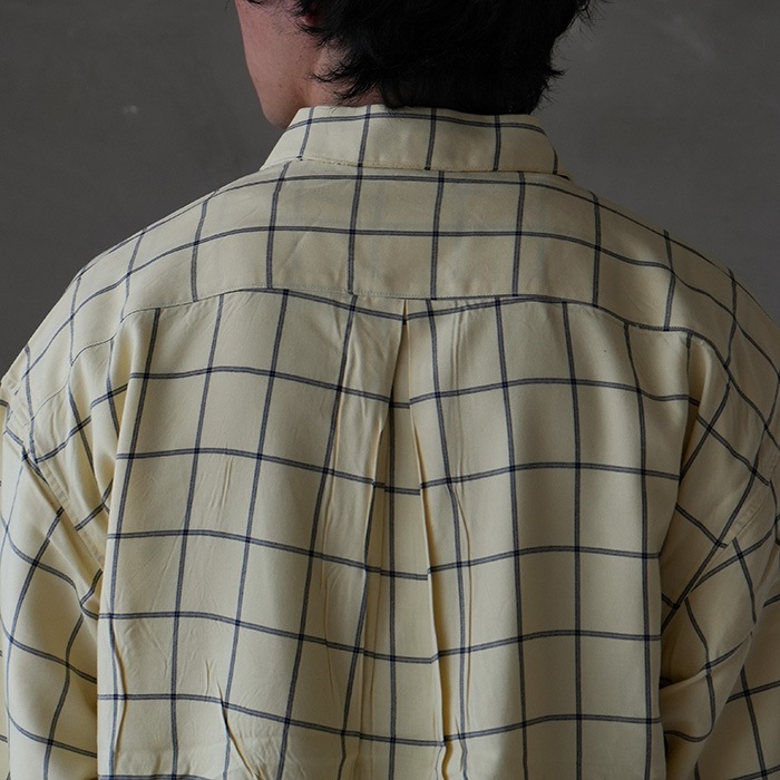 30%OFF】(anc-sh28-a) / ANCELLM (アンセルム) / RAYON CHECK CRASH LS