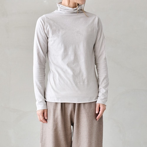 v002c029) / evam eva(エヴァムエヴァ) / cotton cut&sew turtleneck