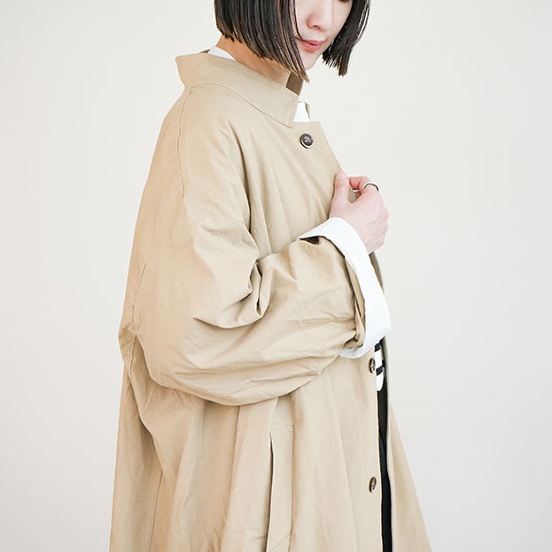 50%OFF】(YAR-24SS-CO31) / Yarmo(ヤーモ) / Lined Big Coat(ライン