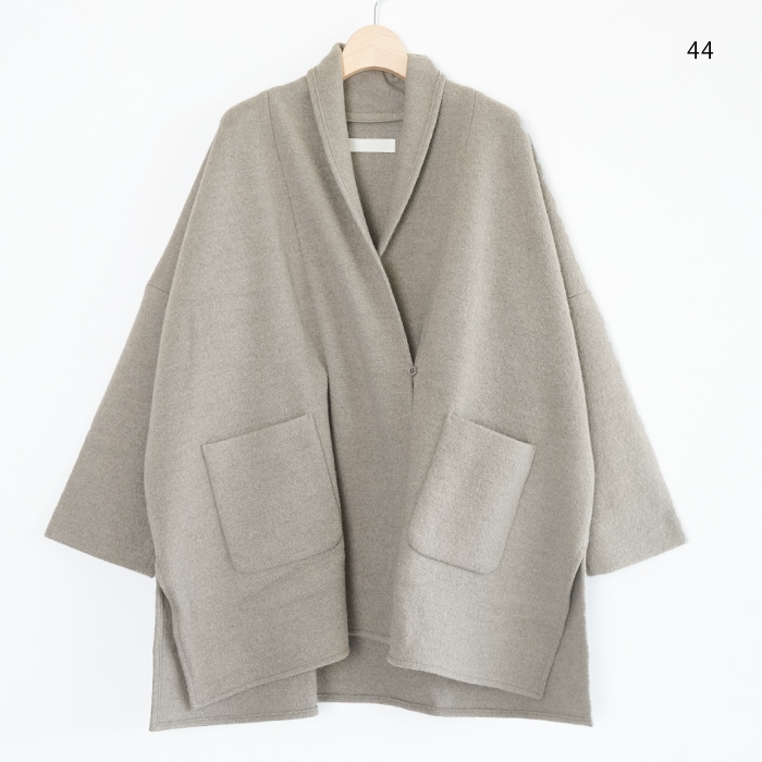 □(e253k092) / evam eva (エヴァムエヴァ) / press wool robe(プレス