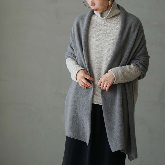 e213g135) / evam eva(エヴァムエヴァ) / cashmere stole(カシミア