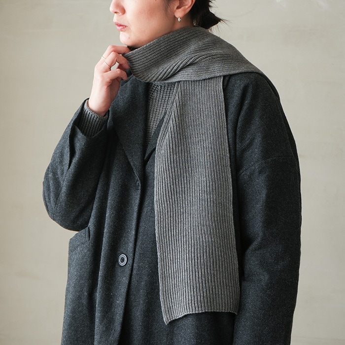 bn-25fl-003) / BATONER(バトナー) /SOLID WOOL MUFFLER(ソリッド