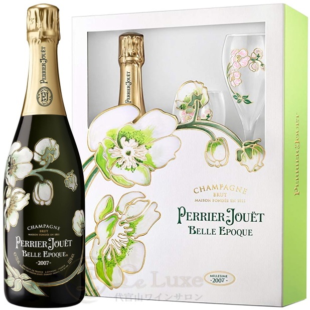 2007 ベル エポック ブラン ペリエ ジュエ グラスセット ギフト