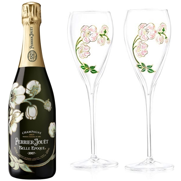 2007 ベル エポック ブラン ペリエ ジュエ グラスセット ギフト