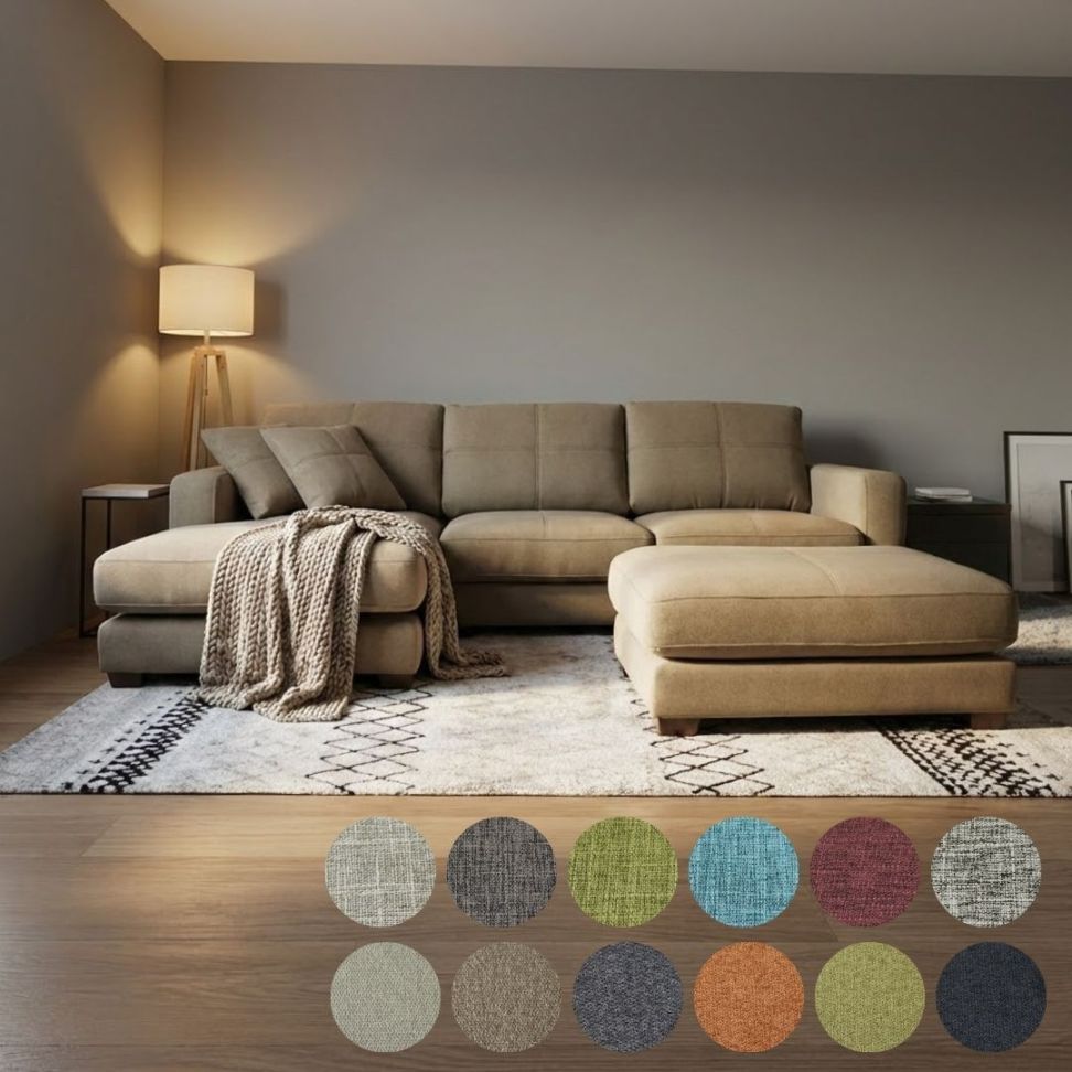 ソファー ソファ カウチソファ 3人掛けソファ ワイド 大型 カウチ