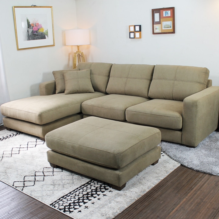 ソファー ソファ カウチソファ 3人掛けソファ ワイド 大型 カウチ