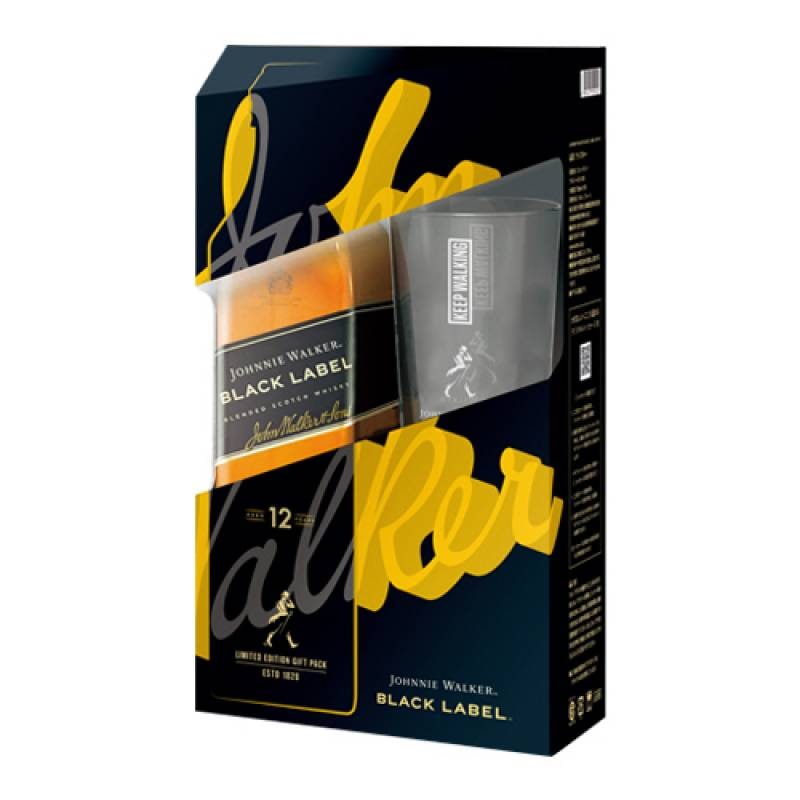 ジョニーウォーカー ブラックラベル 12年 グラス付 正規 40度 700ml