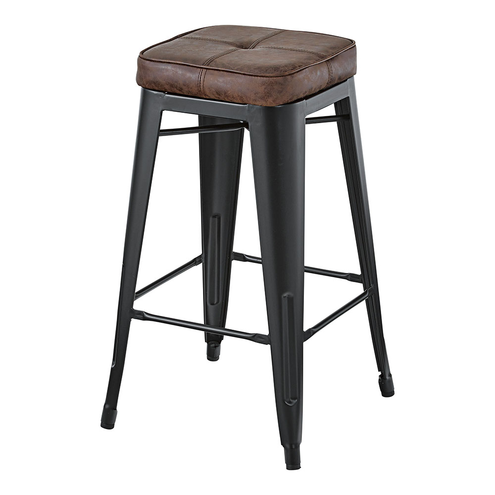 ハイスツール 革張り 4本脚 スタッキングスツール PC-252（商品番号