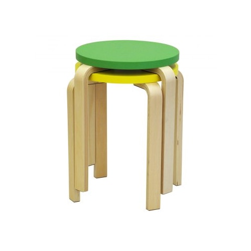 丸椅子 4脚セット 木製スツール 幅420×奥行420×高さ440mm Z-SHSC-1