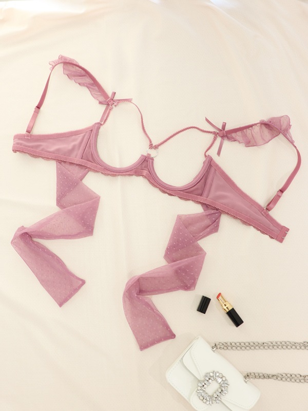 Ribonneブラ＆オープンショーツセット｜かわいい下着・ランジェリーの