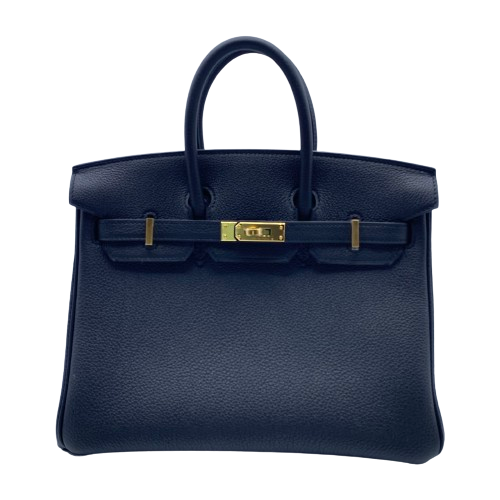 エルメス バーキン 25 ブラック トゴ ゴールド金具 W刻印 - ブランド品