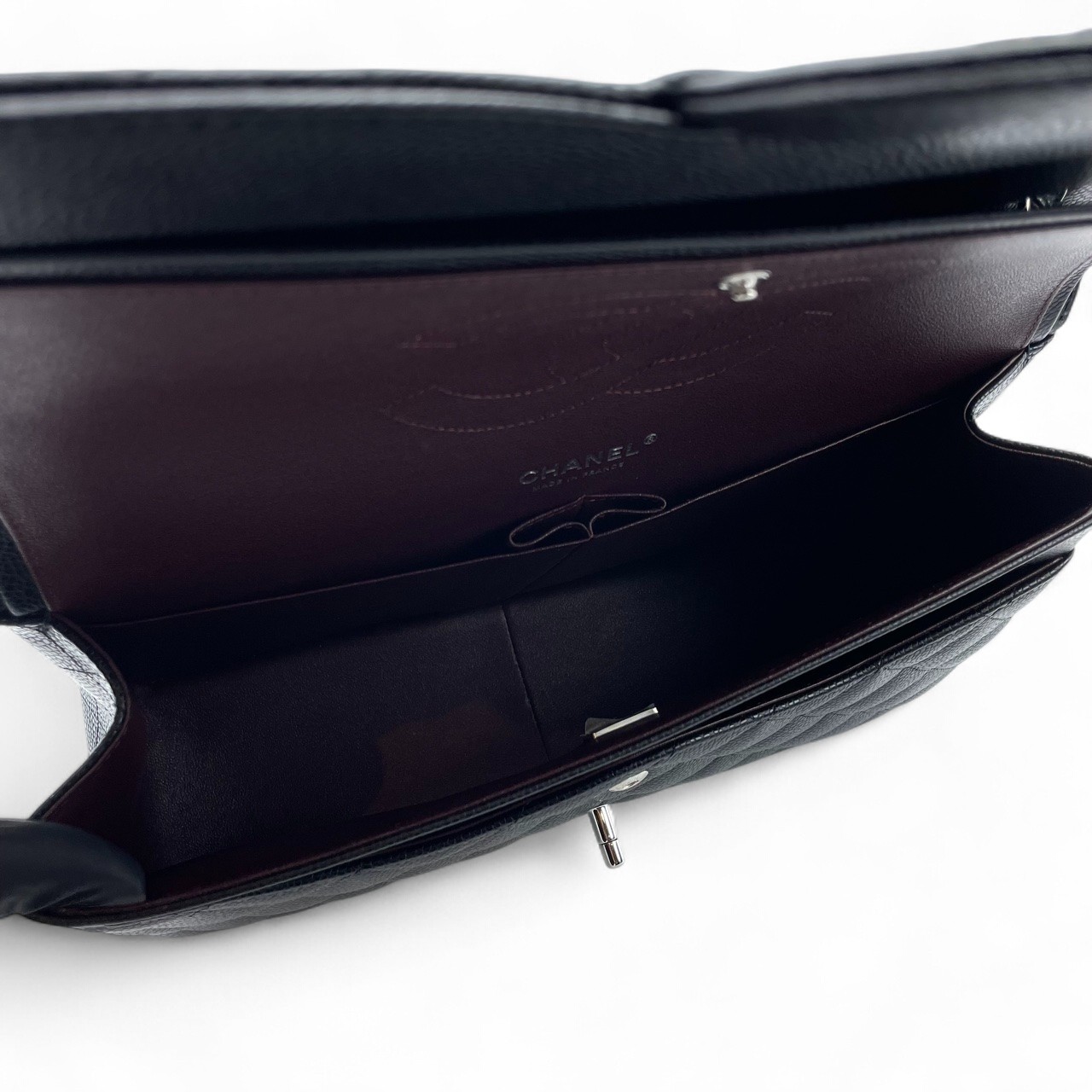 シャネル マトラッセ ダブルフラップ チェーンショルダー 30 ブラック