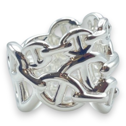 エルメス シェーヌ・ダンクル アンシェネ リング GM 50 シルバー925 10