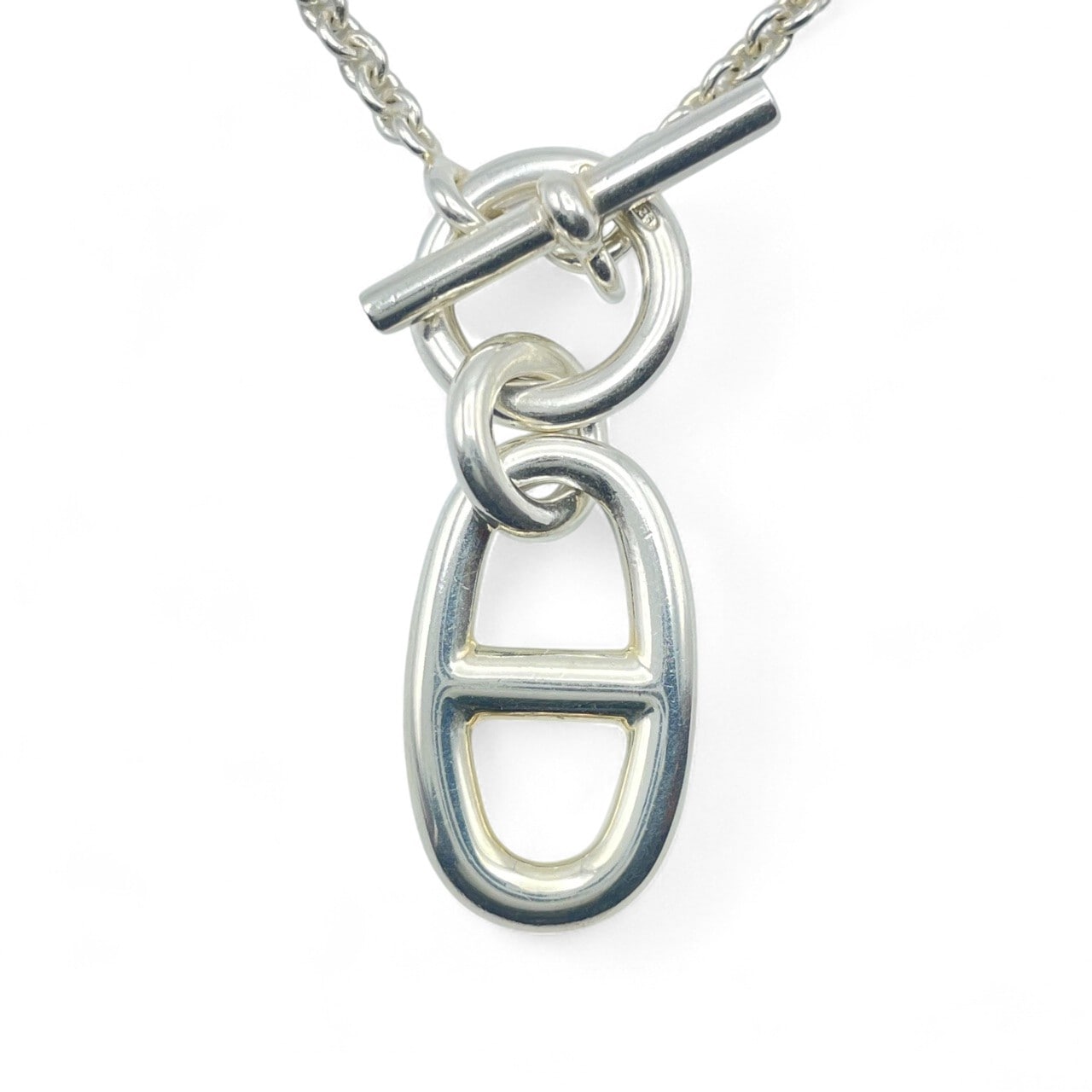 エルメス シェーヌダンクル アミュレット ネックレス シルバー925