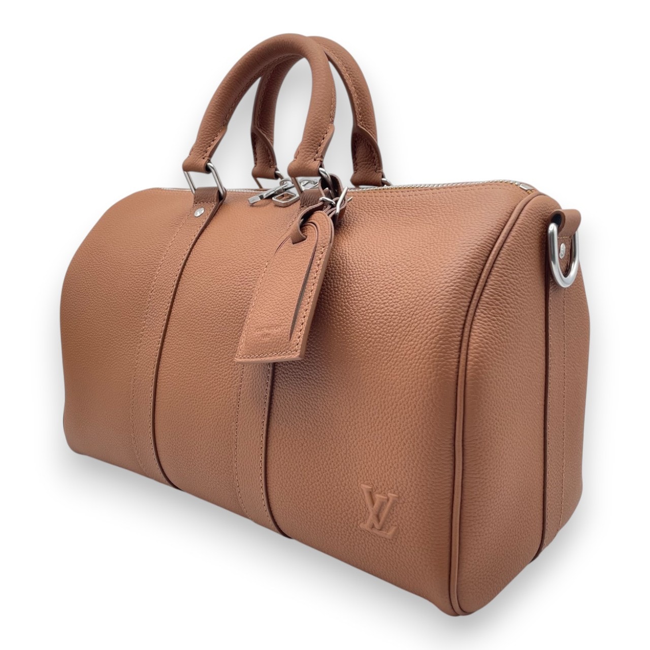 ルイヴィトン キーポル バンドリエール 35 タン ワクシーカーフレザー