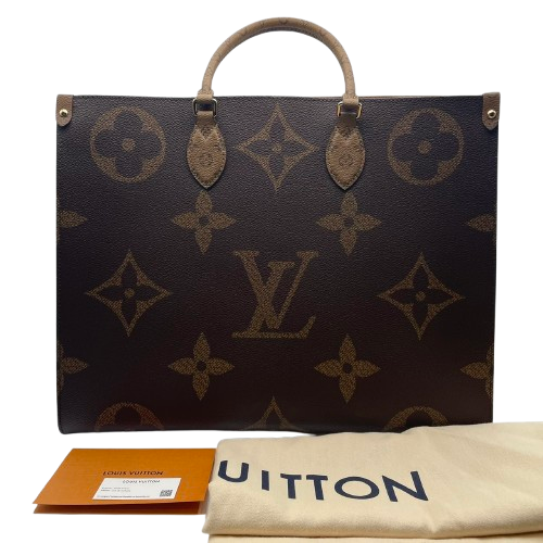 ルイヴィトン オンザゴー GM (W41) ベージュ モノグラム - ブランド品