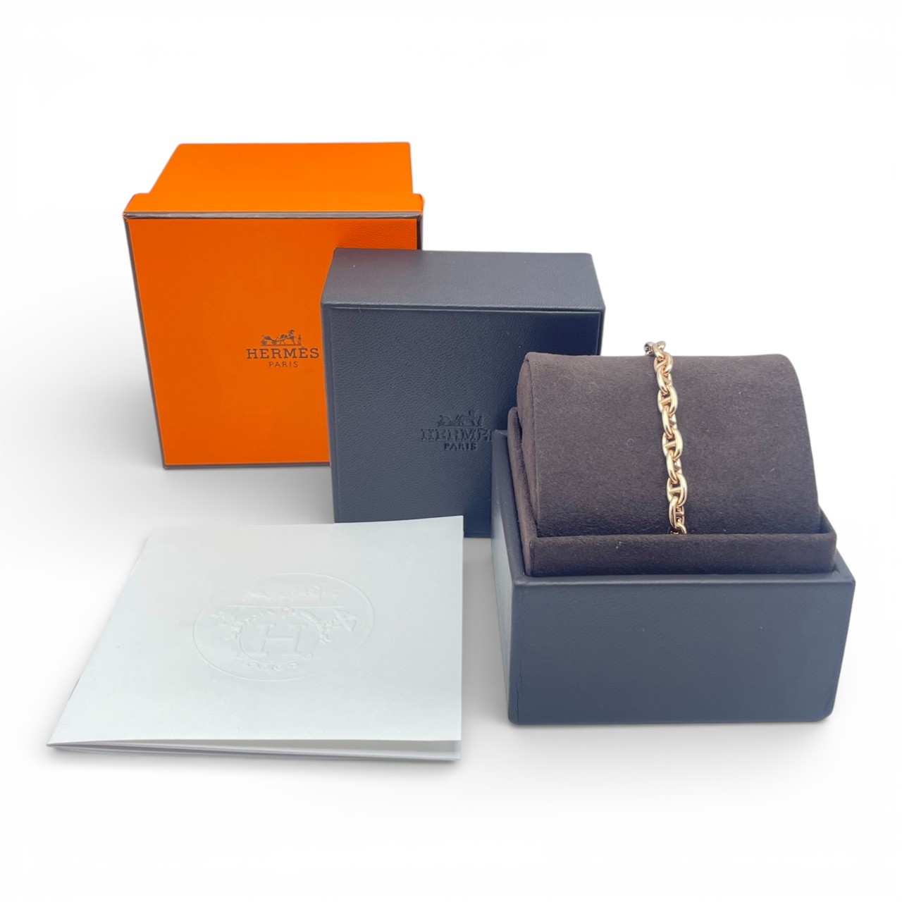 エルメス シェーヌ・ダンクル ブレスレット TPM ローズゴールド 24コマ