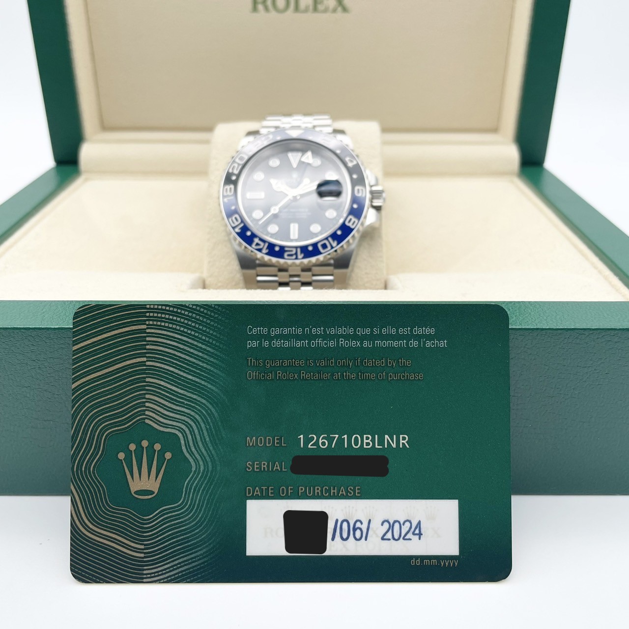 ロレックス GMTマスターII 126710BLNR ジュビリーブレスレット