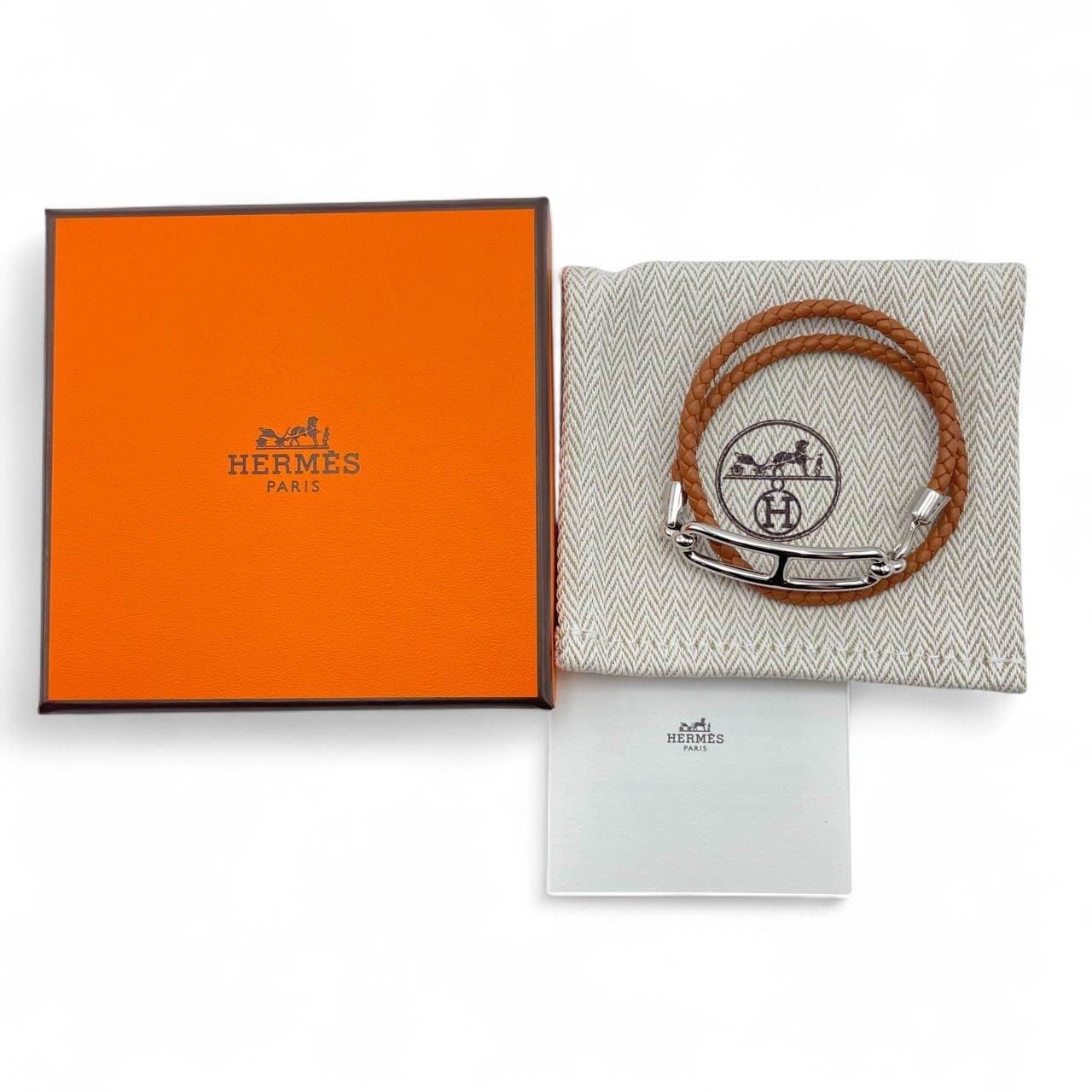 エルメス ルリ ブレスレット T1 ゴールド スイフト シルバー金具