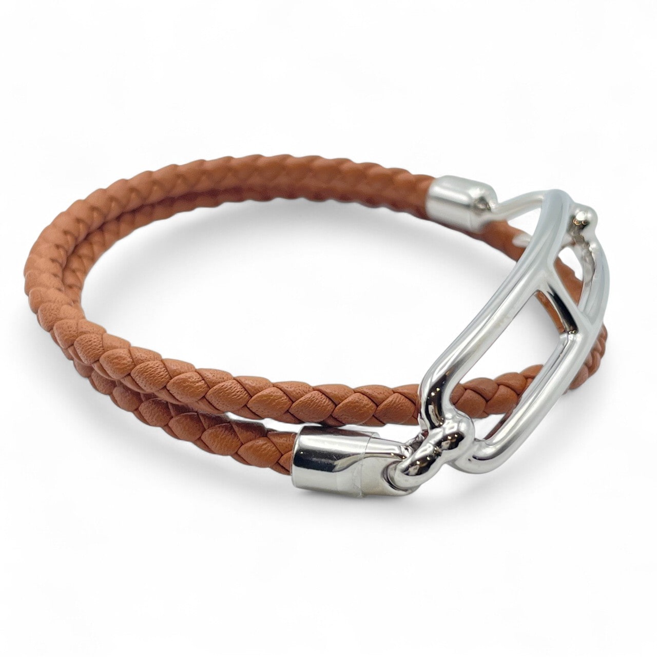 エルメス ルリ ブレスレット T1 ゴールド スイフト シルバー金具