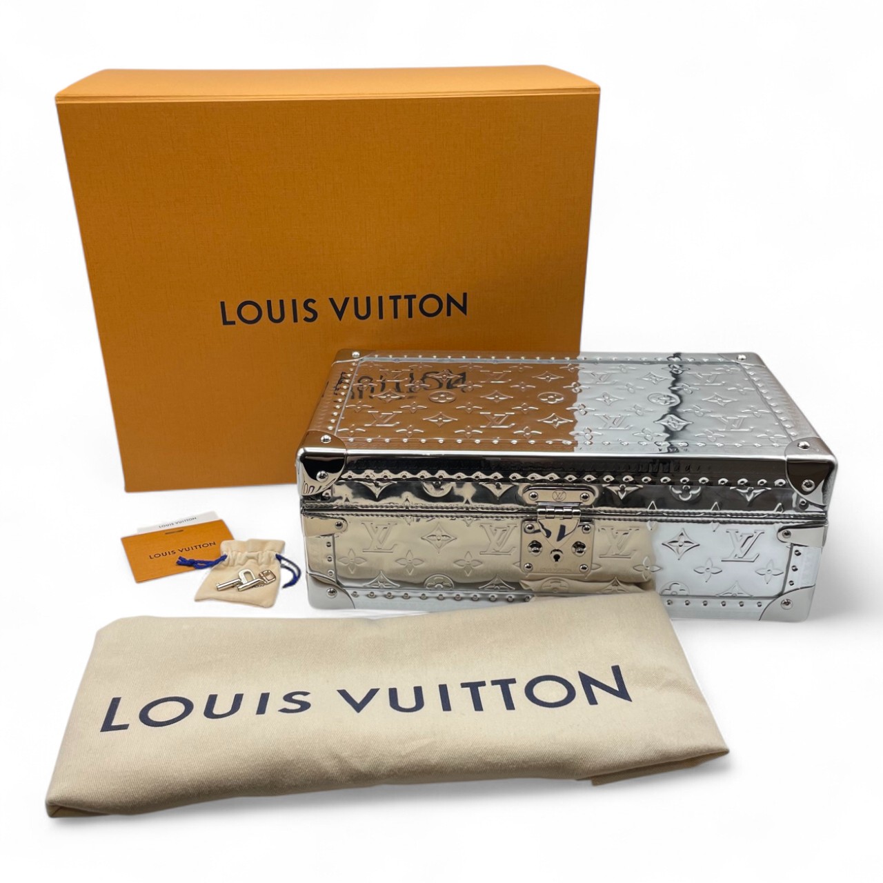 ルイ・ヴィトン コフレ8モントル 腕時計ケース シルバー モノグラム