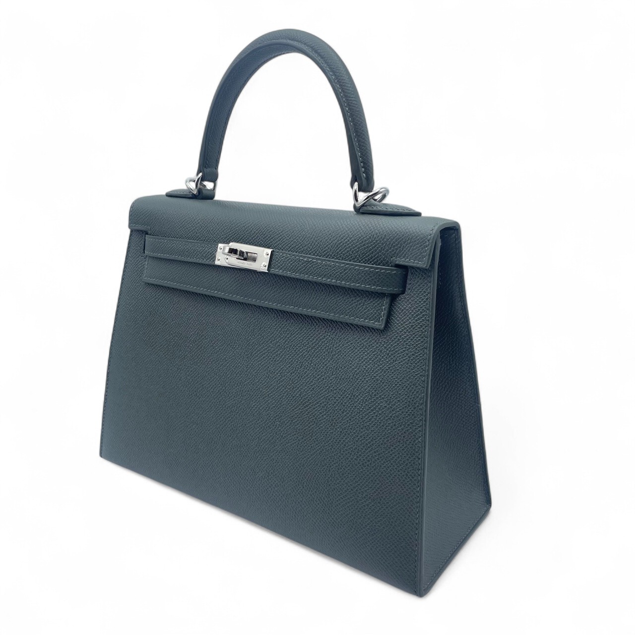 エルメス ケリー 25 ヴェールマングローブ エプソン シルバー金具 K