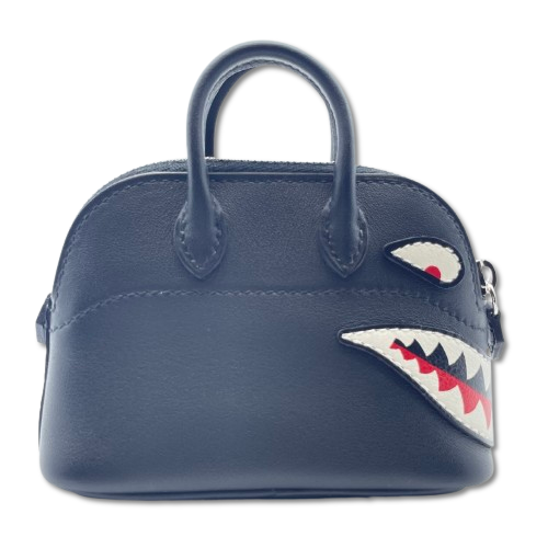 エルメス ボリード シャークチャーム ノワール スイフト W刻印